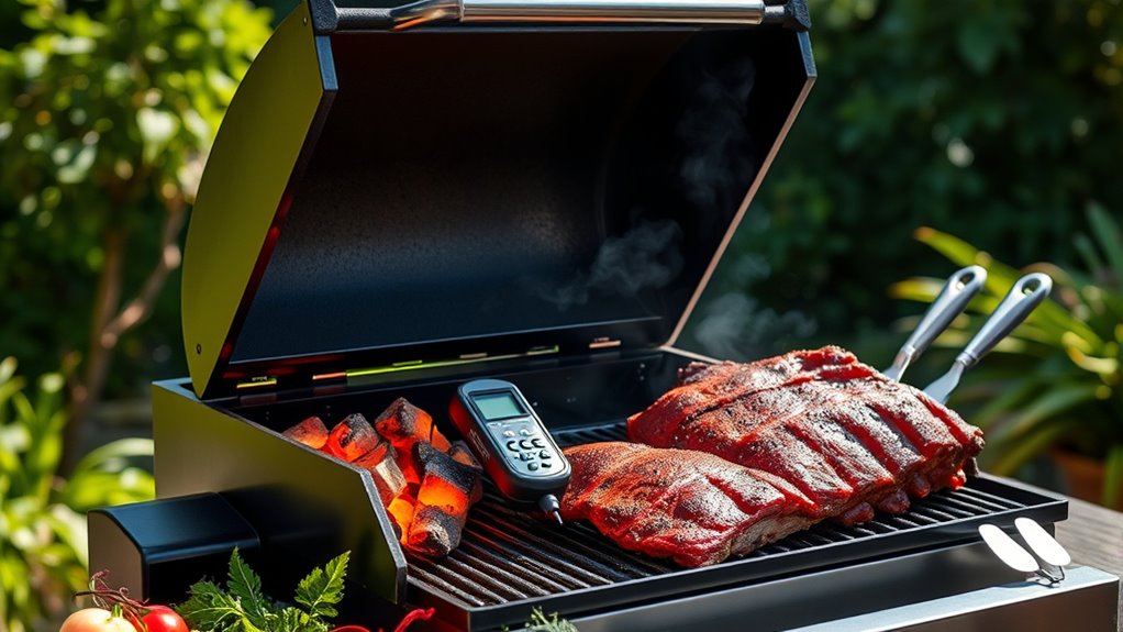 arrange coals control airflow