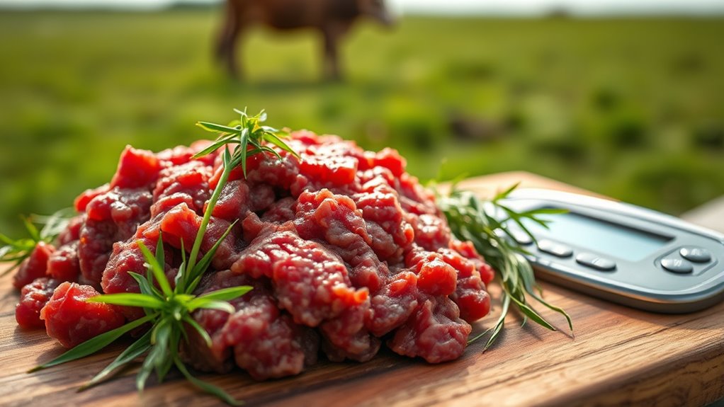 factors influencing grass fed beef protein