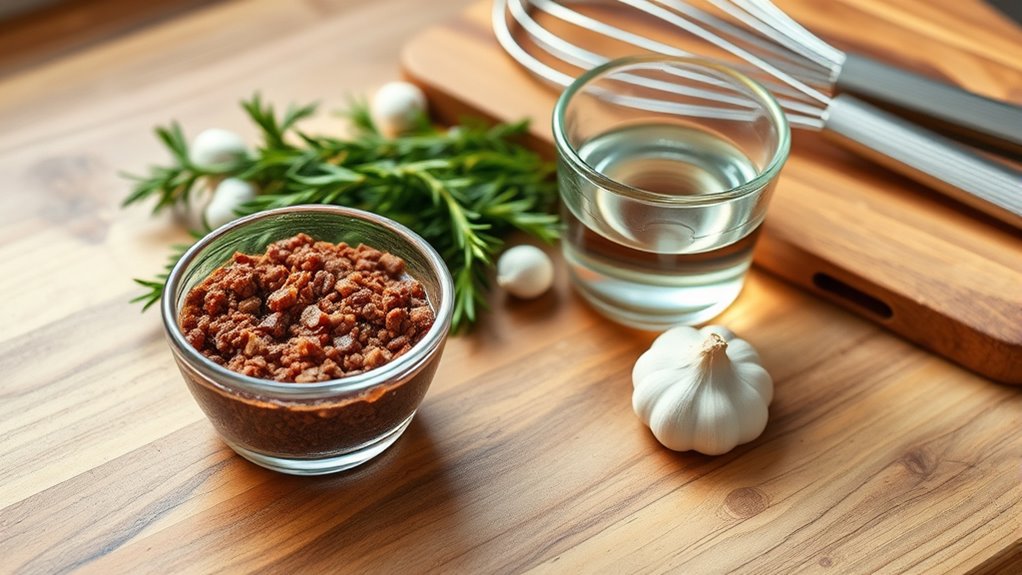 gather ingredients for au jus