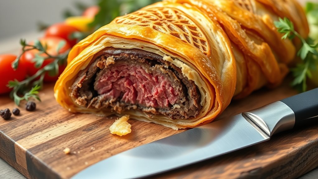 gourmet homemade beef wellington