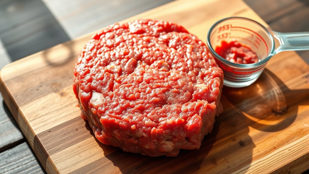 ground beef protein content