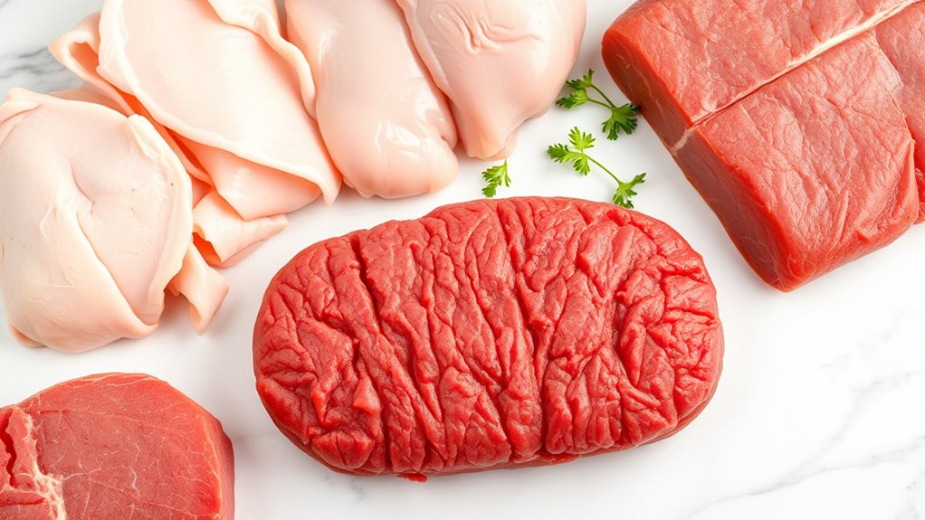 lean beef versus poultry nutrients