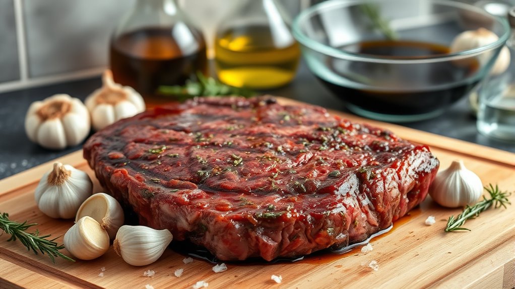 marinate for tender flavor