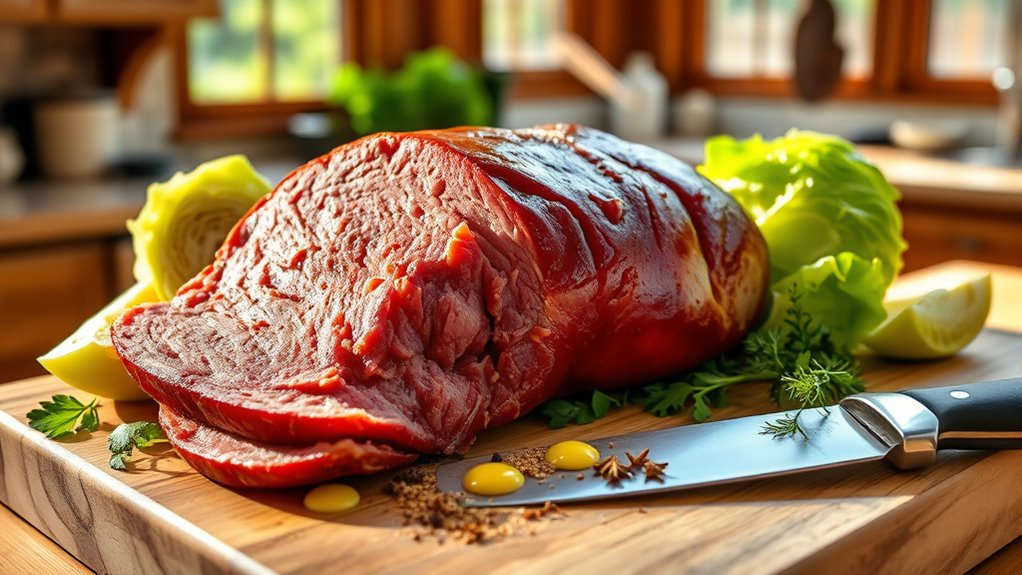 rinse dry trim brisket