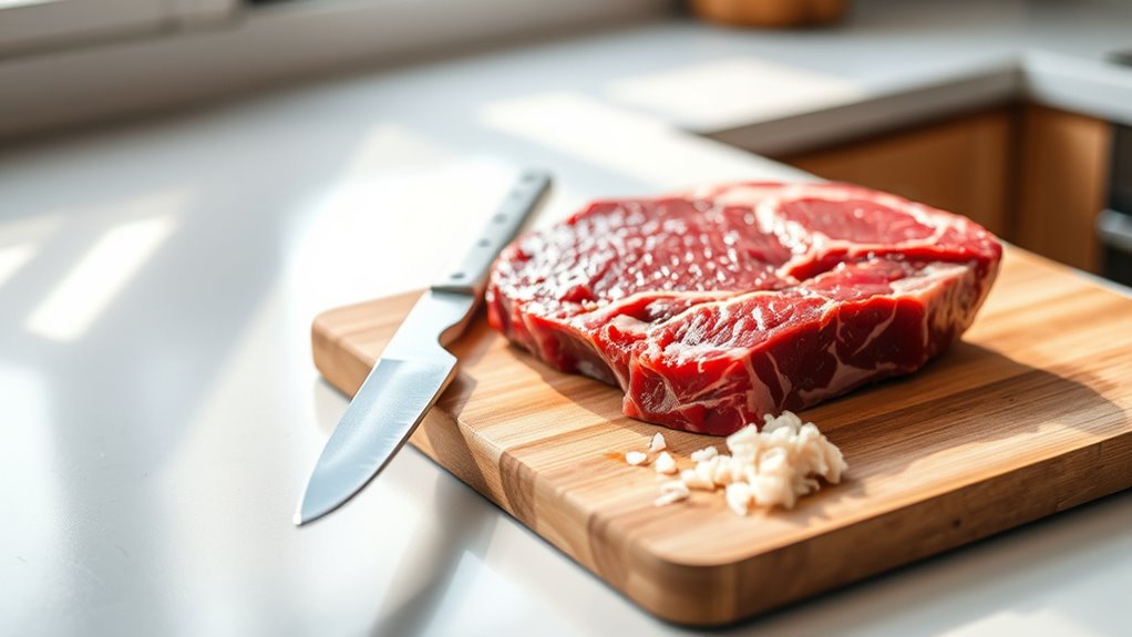 trim excess fat carefully