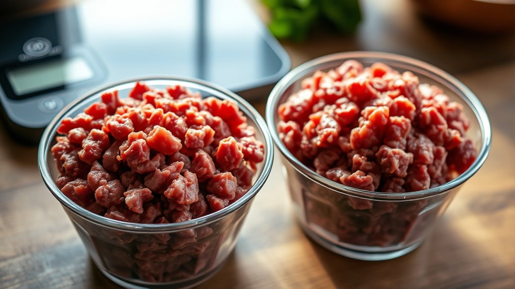 volume to weight beef conversion