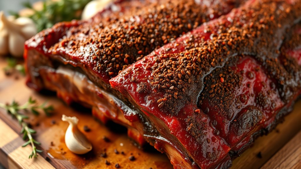 apply and press dry rub