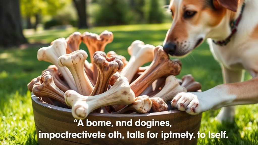 choose appropriately sized bones