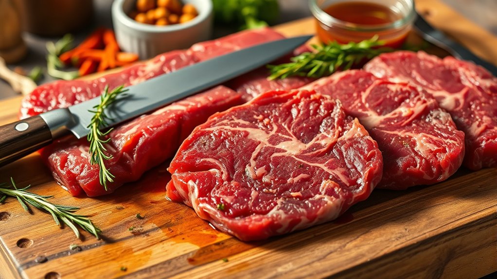 choose well marbled tender beef