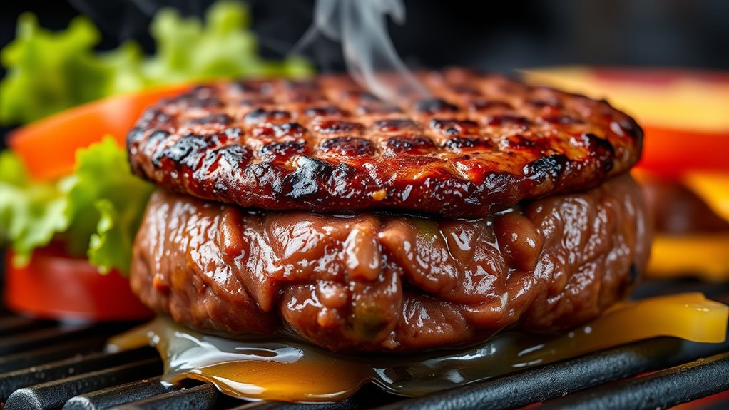 fat enhances burger flavor