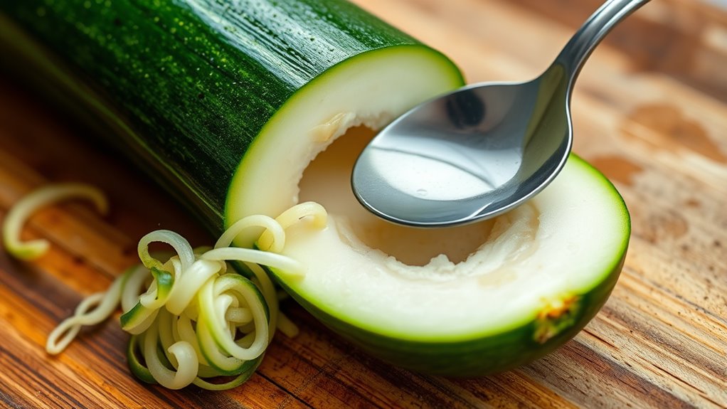 hollow zucchini save flesh