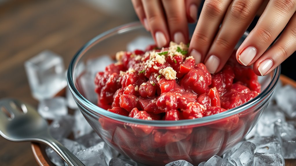 keep meat cold during prep