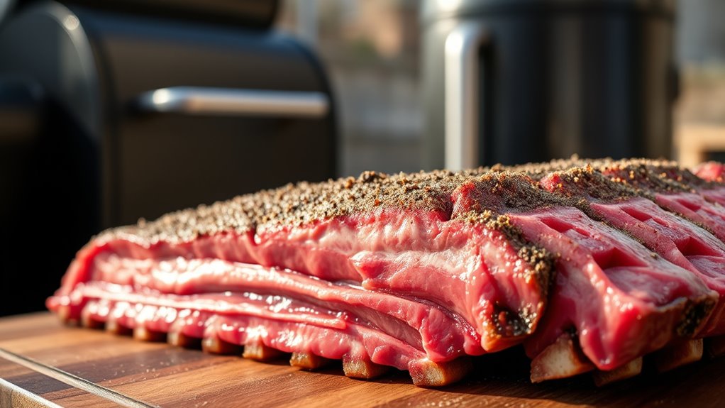 trim excess fat and membrane