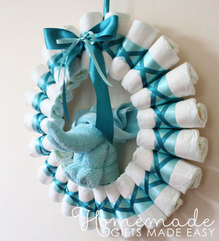 How Do You Roll Diapers for a Diaper Wreath