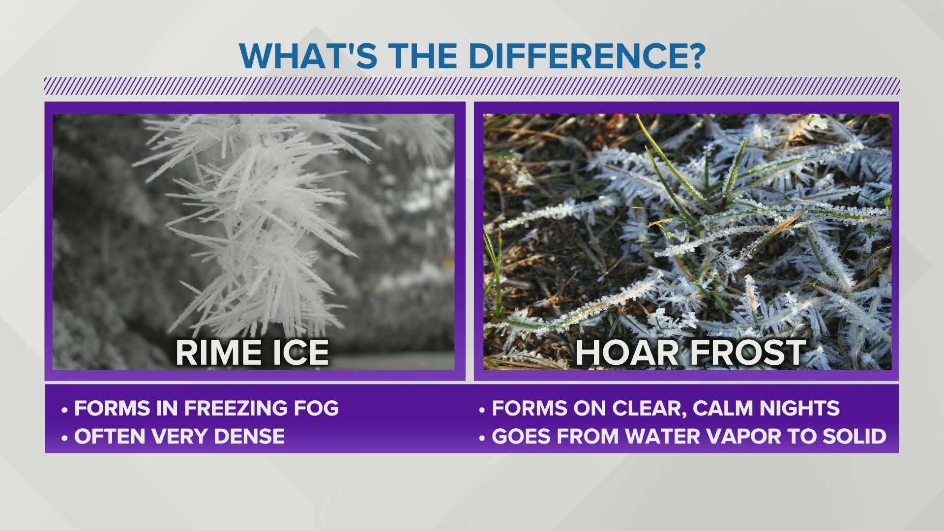 What is the Difference between Rime Ice And Hoar Frost