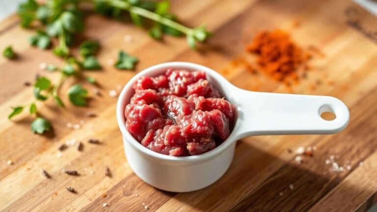 accurate ground beef measurement