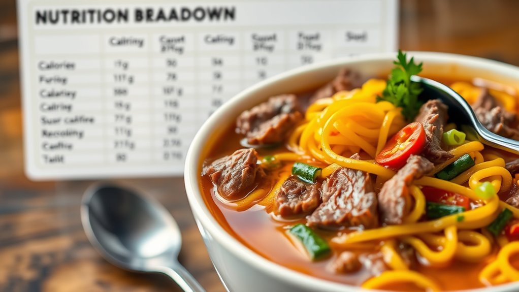 balanced but high in sodium