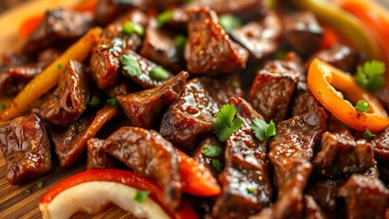 beef fajita calorie content