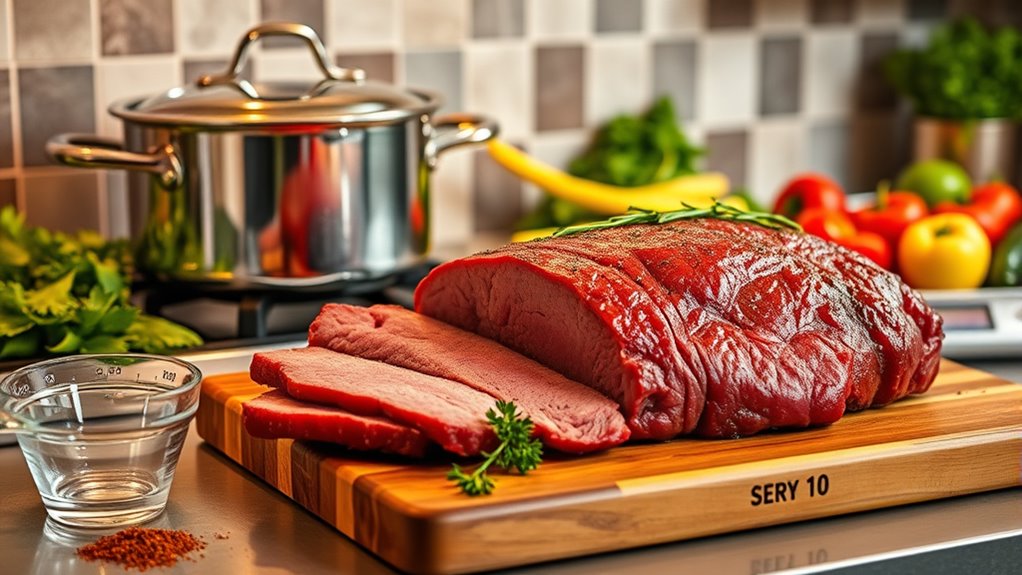 calculate meat for ten