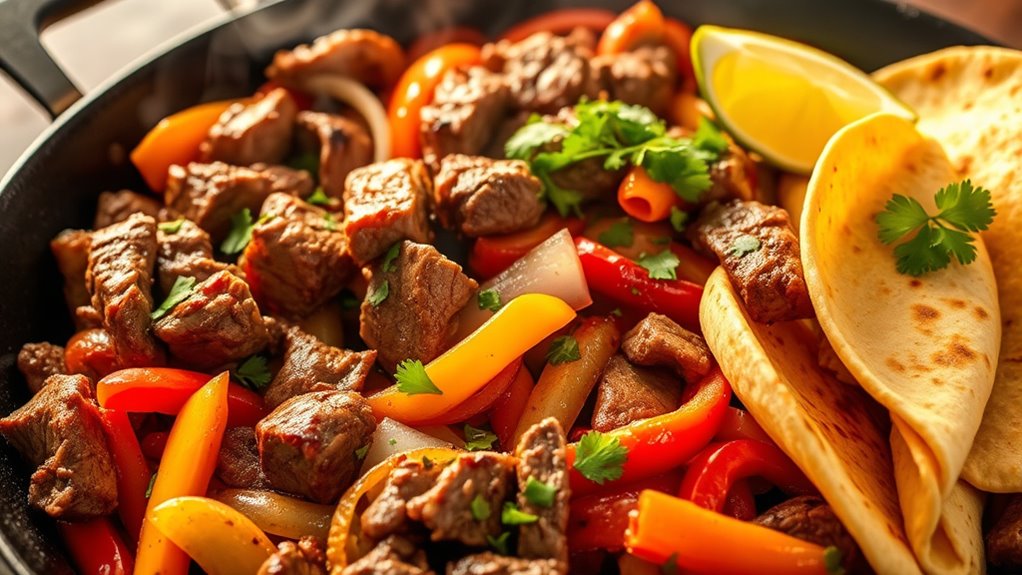 calorie count in fajitas