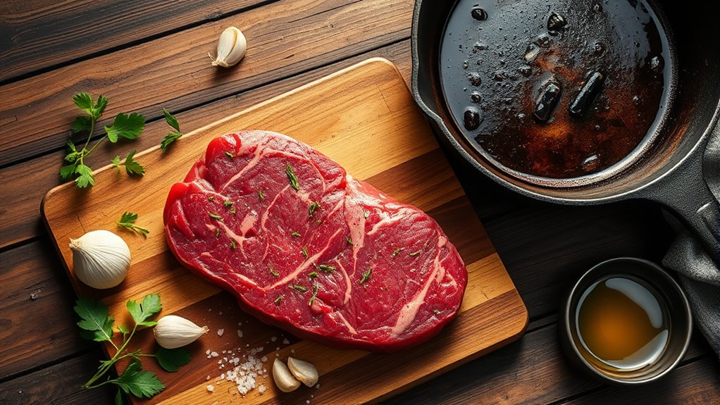 cook beef shoulder steak tenderly