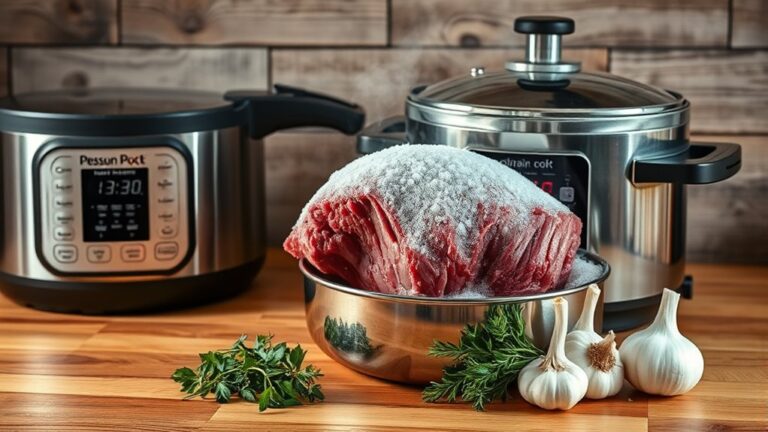 cook frozen beef thoroughly