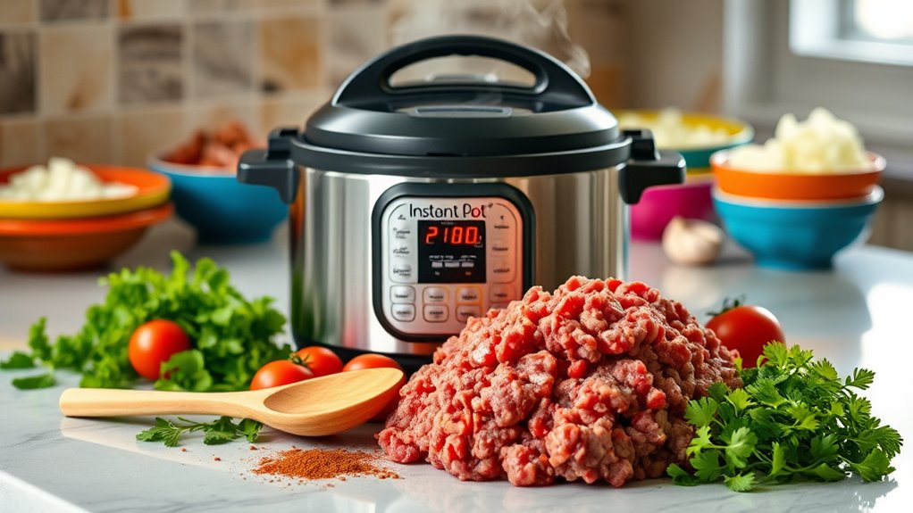 cook ground beef instant pot