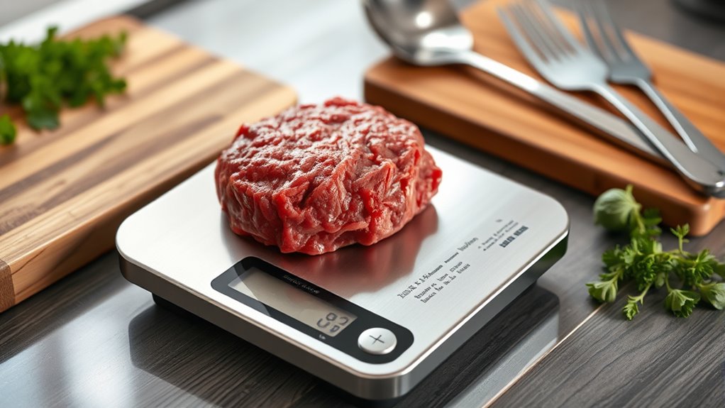 eight ounces of ground beef