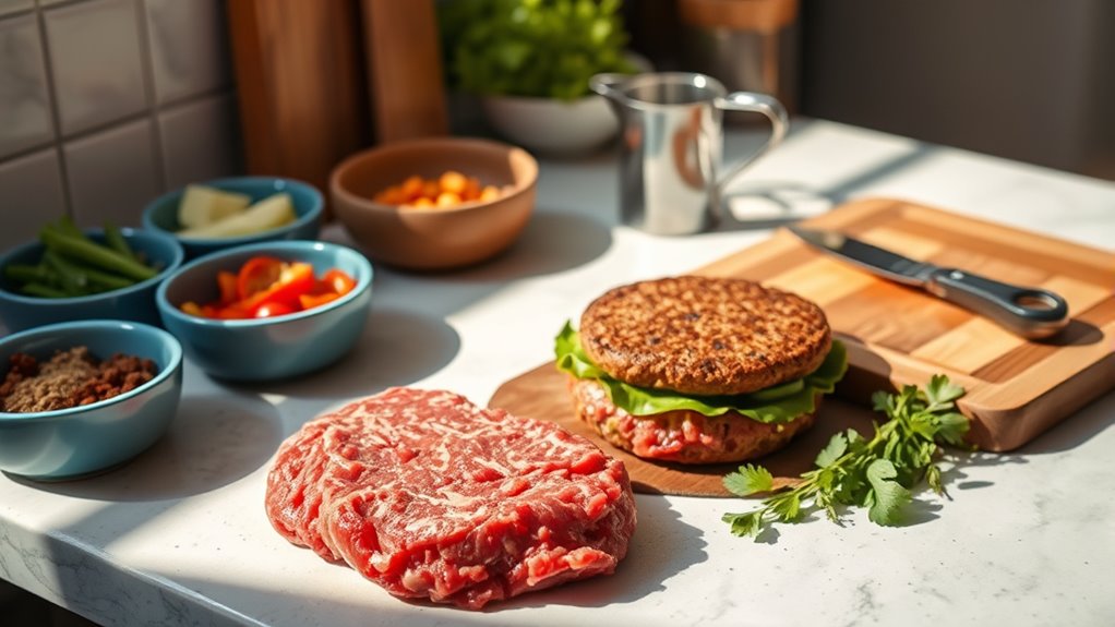 estimate ground beef portions