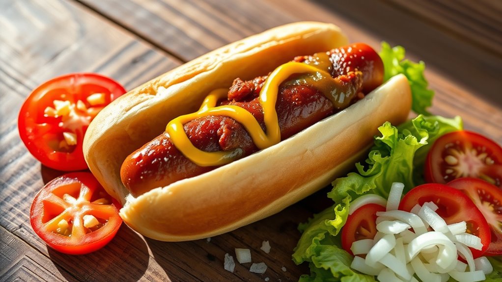 hot dog calorie variations