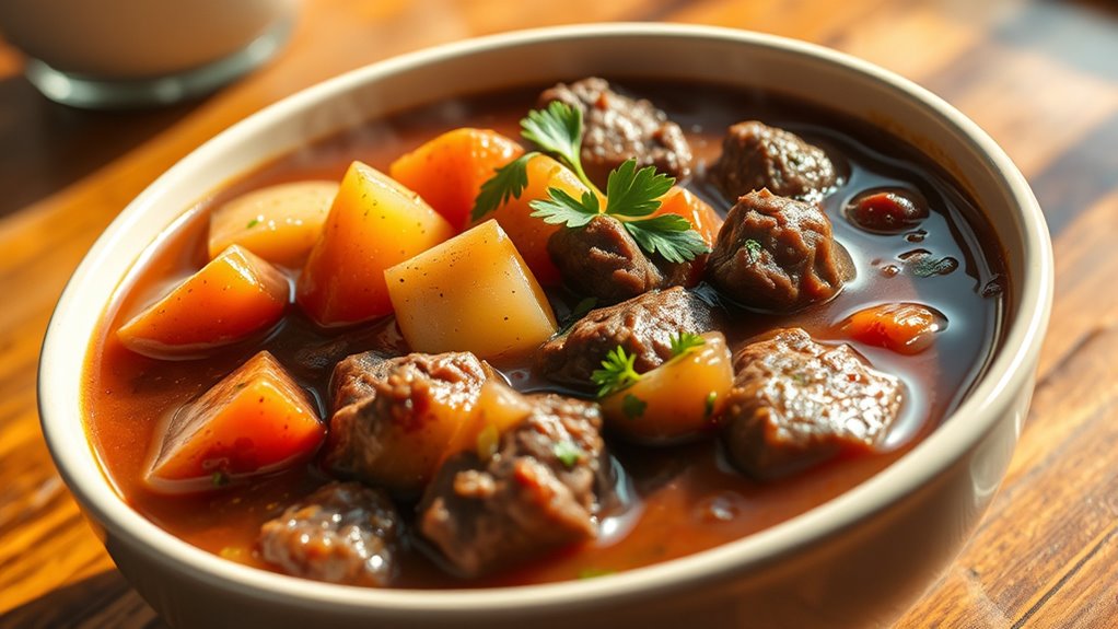 key ingredients for hearty stew