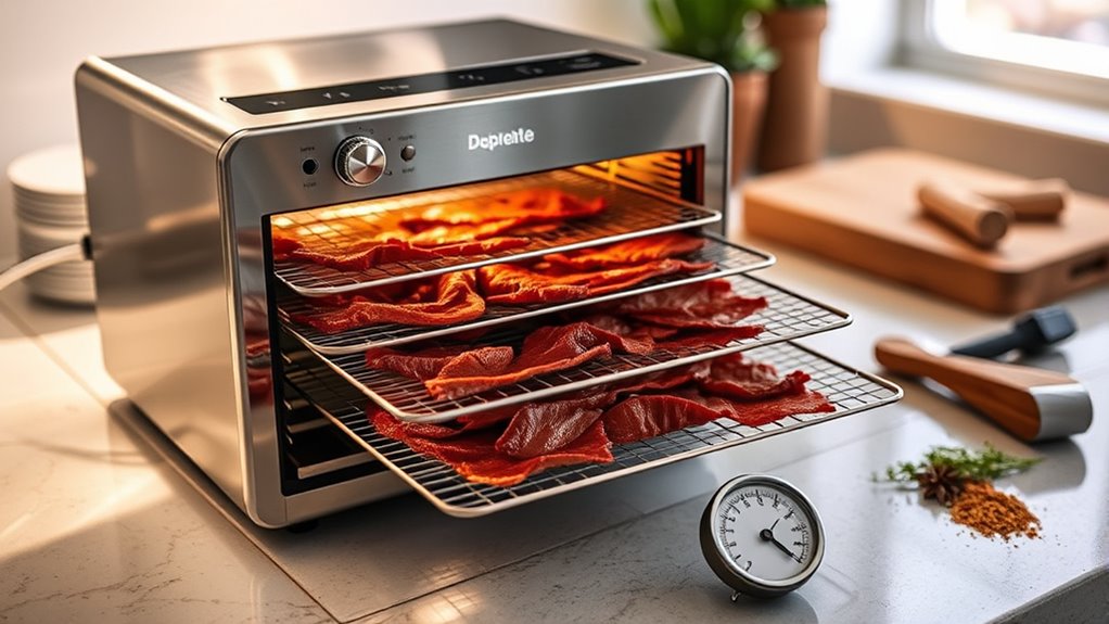 meat thickness and moisture