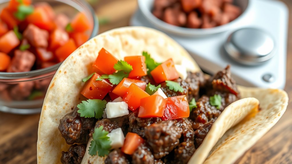 optimal taco beef portion