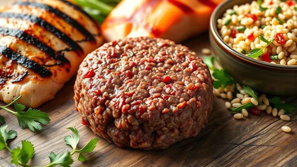 protein comparison with meats