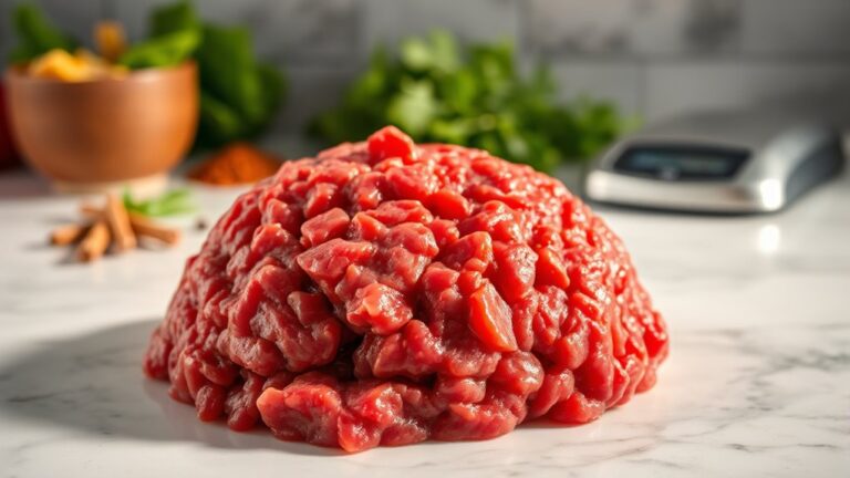 protein content in beef