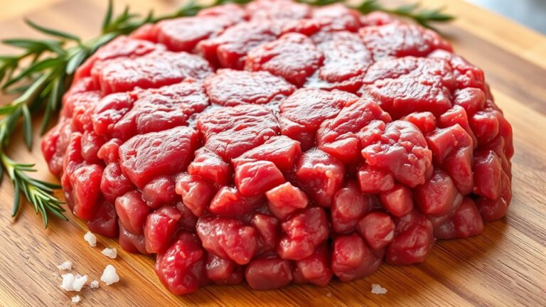 protein content in grass fed beef