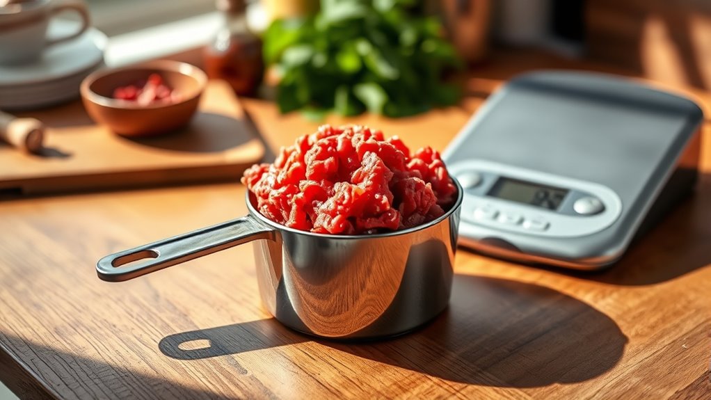 protein content in ground beef