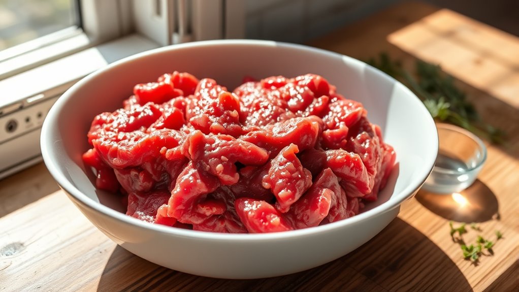 protein content in ground beef