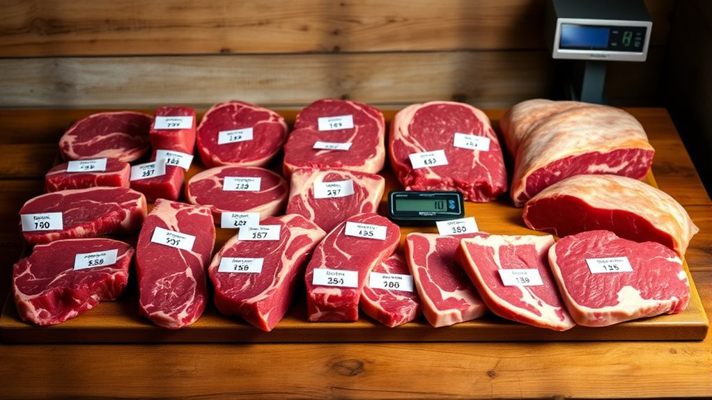 quarter cow carcass weight