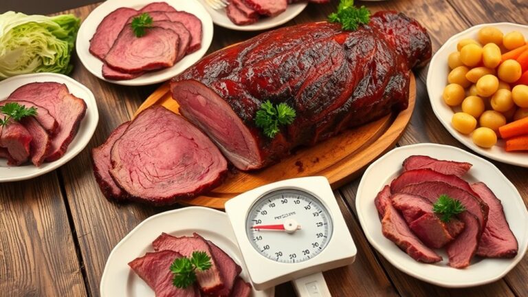 recommended corned beef serving size