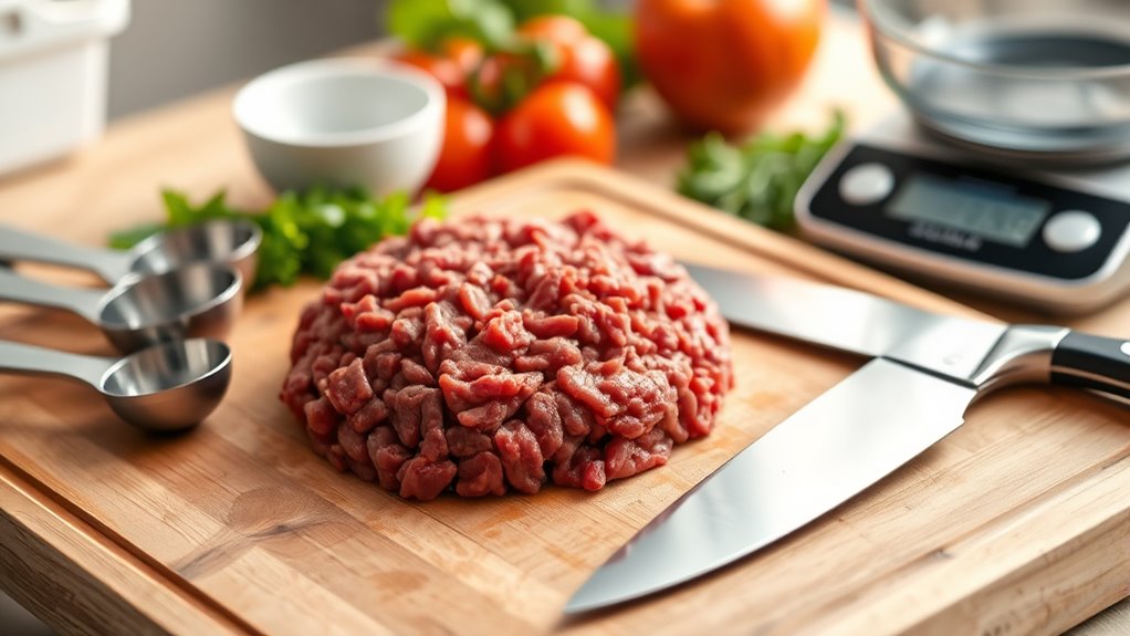 recommended ground beef intake