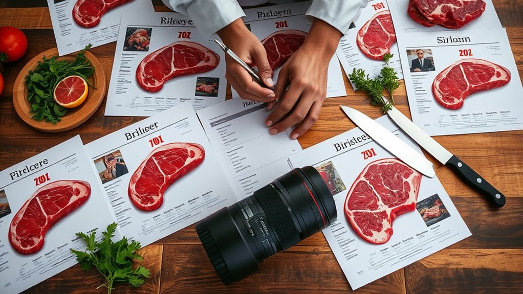select appropriate beef cut sheet