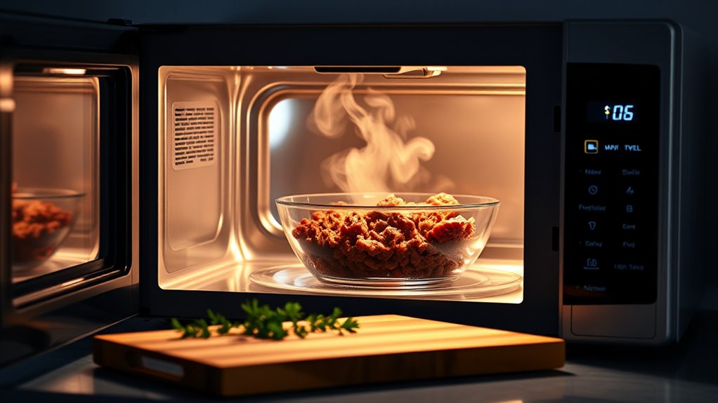 set microwave to medium