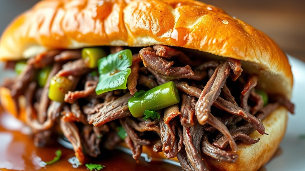 tender beef spicy peppers