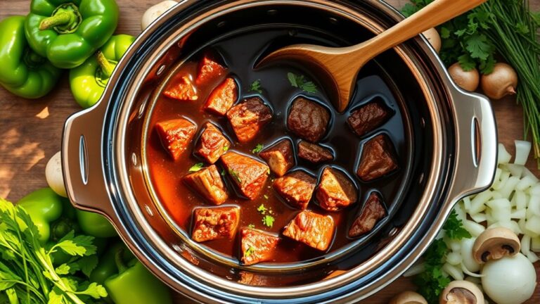 cook beef tips slowly