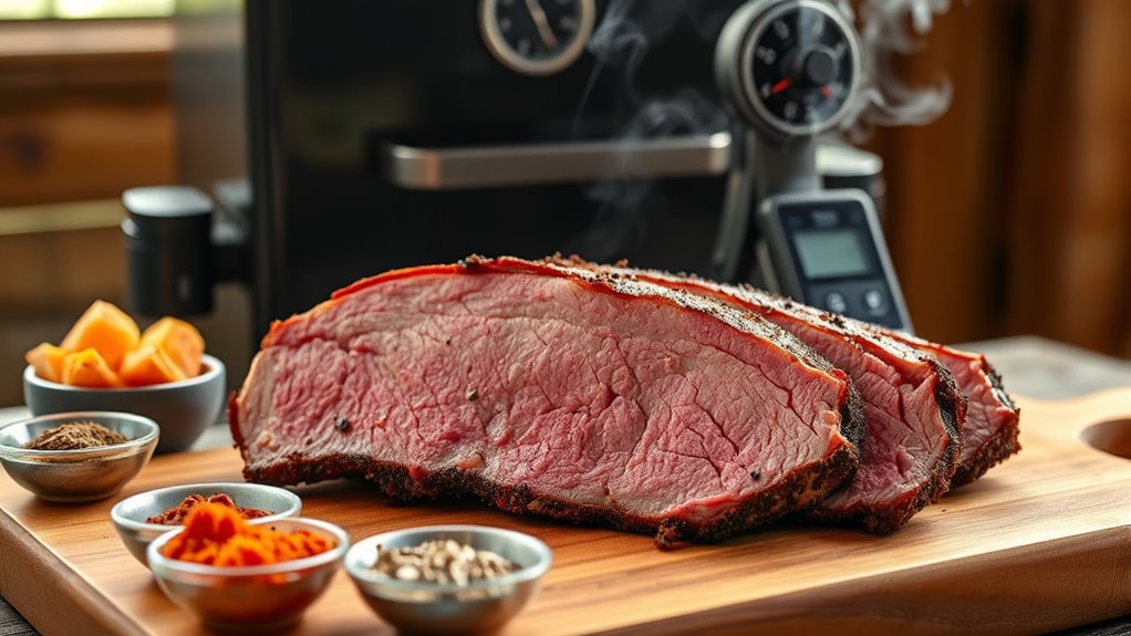 smoke corned beef brisket